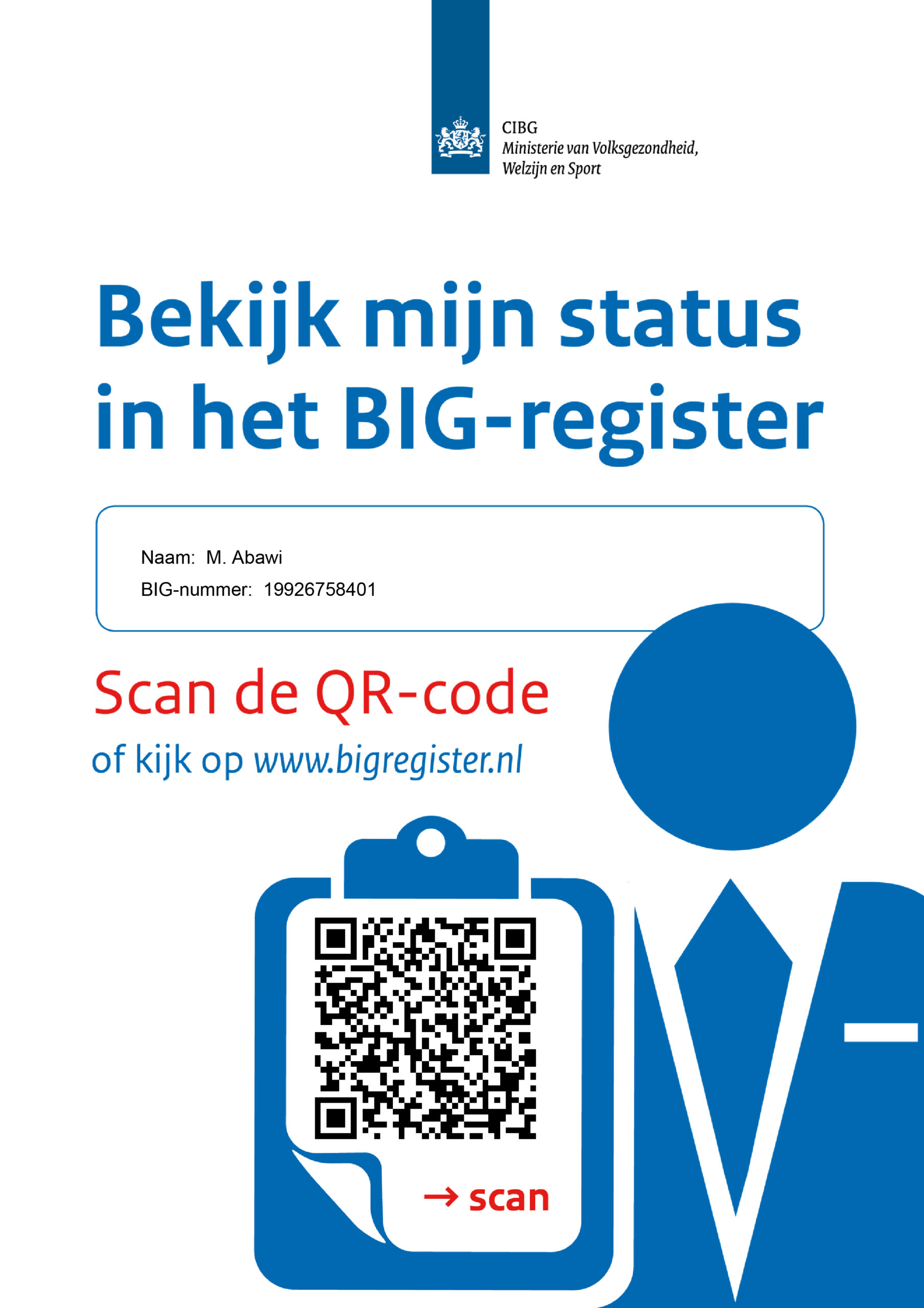 BIG registratie